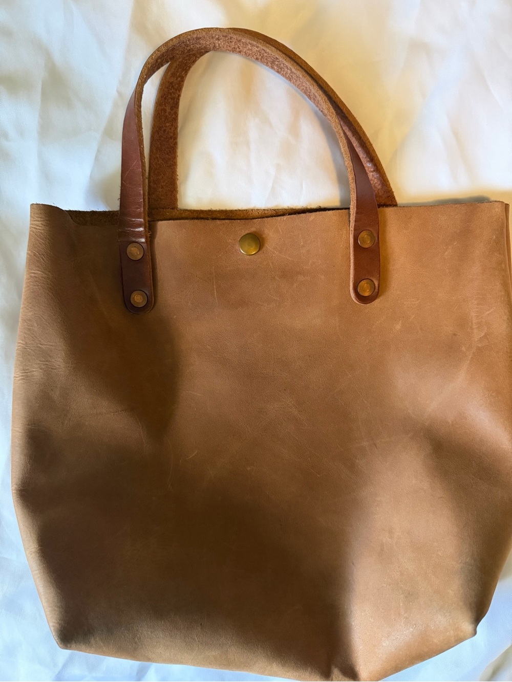 KMM and Co mini tote in cognac